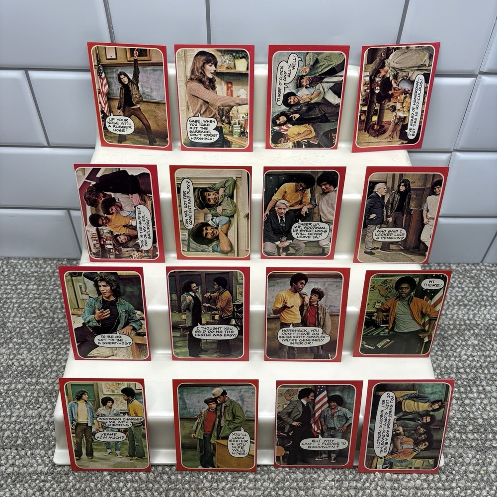 Welcome Back Kotter 1976 Topps Complete Trading‎ Card Set 53 Cards Plus Wrapper